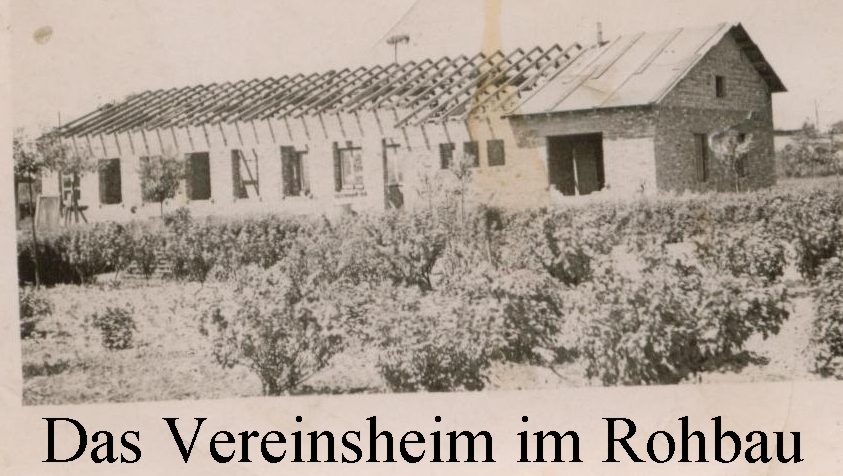 Vereinsheim im Rohbau